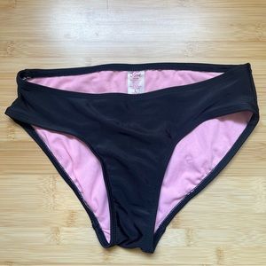 Black Bikini Bottom Full Coverage - Youth Girl Size L